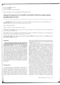 Exp Toxic Pathol 2001 ; 52: URBAN & FISCHER rittp ://www.urbanfischer.de/journals/exptoxpat h Bayer Corporation, Toxicology Department, Stilwell, Kansas, USA