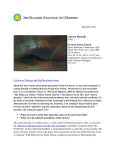 Aurora / Astronomy / Frederic Edwin Church / Chicago metropolitan area / Physics / Planetary science