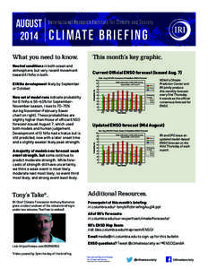 Tropical meteorology / Climatology / Climate / El Niño-Southern Oscillation / La Niña / Nino / Atmospheric sciences / Meteorology / Physical oceanography