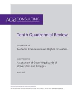 Tenth Quadrennial Evaluation ACHE