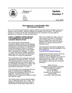 fact sheet - herculaneum lead smelter site, herculaneum, missouri, june 2004