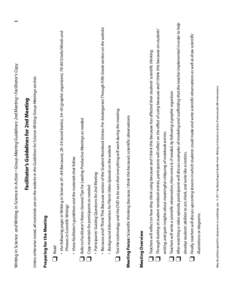 May be photocopied for classroom or workshop use. © 2011 by Betsy Rupp Fulwiler from Writing in Science in Action. Portsmouth, NH: Heinemann.  illustrations or diagrams. ❏ Finally, teachers will discuss upcoming lesso