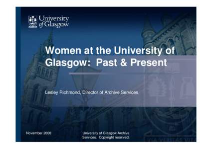 550 Years of Diversity at the University of Glasgow?
