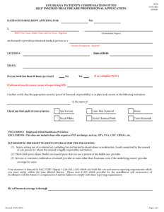 Hospitals and Nursing Homes Application