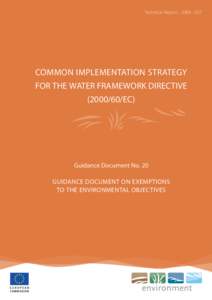 Technical Report[removed]COMMON IMPLEMENTATION STRATEGY FOR THE WATER FRAMEWORK DIRECTIVE[removed]EC)