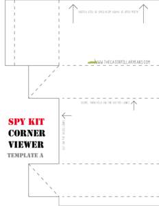 A l i gn edge of paper with edge of file folder  spy kit corner viewer template a
