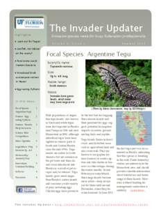 The Invader Updater  Highlights: Invasive species news for busy Extension professionals