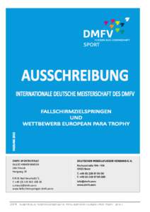 DMFV-SPORTREFERAT FALLSCHIRMSPRINGEN Udo Straub HangwegBad Neustadt/ S. T. +108 38