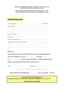 Microsoft Word - standing order form.doc
