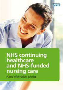 NHS continuing healthcare and NHS-funded nursing care Public information booklet