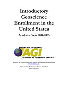 Introductory Geoscience Enrollment in the United States