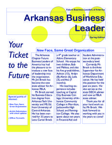 Future Business Leaders of America  Arkansas Business Leader Spring Edition