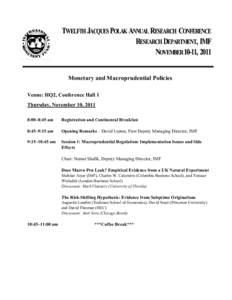 International economics / International Monetary Fund / Stijn Claessens / Capital control / Olivier Blanchard / Macroprudential policy / Economics / Macroeconomics / International development