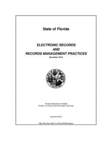 Electronic Records and Records Management Practices