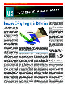 Lensless X-ray imaging in reflection geometry