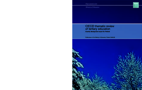 OECD thematic review of tertiary education; Country Background report for Finland