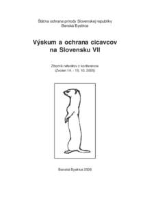 Štátna ochrana prírody Slovenskej republiky Banská Bystrica