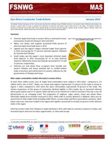 East Africa Crossborder Trade Bulletin  January 2014 The Market Analysis Sub-group of the Food Security and Nutrition Working Group (FSNWG) monitors cross-border trade of 88 food commodities and livestock in eastern Afri