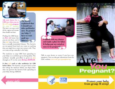 GBS Brochure for Pregant Mothers (published 2000)
