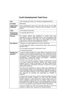 Microsoft Word - 3e_Netherlands_Youth-Unemployment-Taskforce_26Nov07_