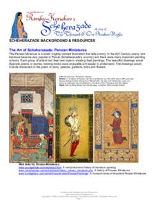 Persian mythology / Suites / The Five / Scheherazade / Spoken word / Nikolai Rimsky-Korsakov / One Thousand and One Nights / Storytelling / Arabian Nights / Music / Classical music / Literature