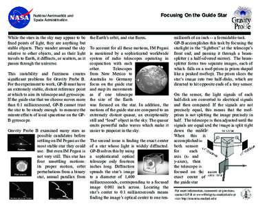 Telescopes / Radio astronomy / Gravity Probe B / Spaceflight / IM Pegasi / Gyroscope / Quasar / Optical telescope / Astronomy / Spacecraft / Space