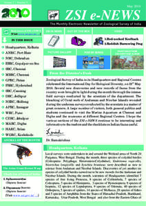 Volume 2 | Number 5  May 2010 ZSI e-NEWS