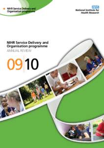 NIHR Service Delivery and Organisation programme NIHR Service Delivery and Organisation programme ANNUAL REVIEW