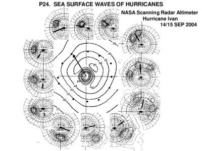 P24. SEA SURFACE WAVES OF HURRICANES NASA Scanning Radar Altimeter Hurricane Ivan[removed]SEP 2004  