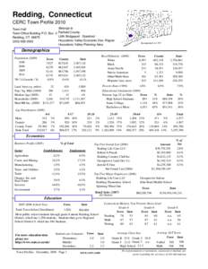 Redding, Connecticut CERC Town Profile 2010 Belongs to Town Hall Town Office Building P.O. Box 2 Fairfield County LMA Bridgeport - Stamford