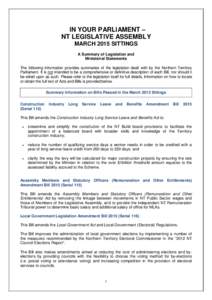 Parliament of the United Kingdom / Northern Territory / Geography of Oceania / Geography of Australia / Government / Recognition of same-sex unions in Australia / Legislation of the Provisional Government of Hong Kong / James Madison / United States Constitution / Parliament of Singapore