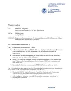 USCIS Response to Citizenship and Immigration Services Ombudsman Recommendation 35