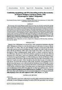 Combining morphology and DNA barcoding resolves the taxonomy of Western Malagasy Liotrigona Moure, 1961 (Hymenoptera: Apidae: Meliponini)