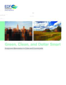 Green, Clean, and Dollar Smart Ecosystem Restoration in Cities and Countryside Green, Clean, and Dollar Smart Ecosystem Restoration in Cities and Countryside