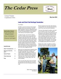 The Cedar Press Clatsop-Nehalem Confederated Tribes May/June 2010