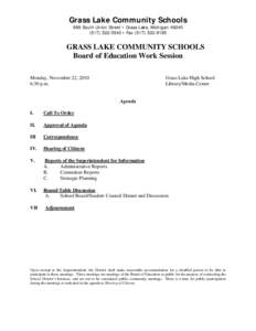 GRASS LAKE COMMUNITY SCHOOLS