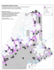 Geographic Allowance Areas