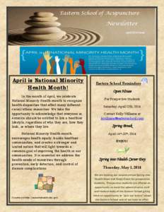 Eastern School of Acupuncture  Newsletter