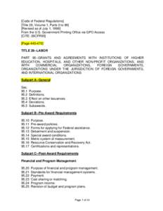 [Code of Federal Regulations] [Title 29, Volume 1, Parts 0 to 99] [Revised as of July 1, 1998] From the U.S. Government Printing Office via GPO Access [CITE: 29CFR95] [Page[removed]]