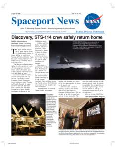 August 19, 2005  Vol. 44, No. 18 Spaceport News John F. Kennedy Space Center - America’s gateway to the universe