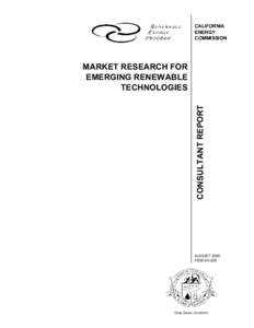 CALIFORNIA ENERGY COMMISSION CONSULTANT REPORT