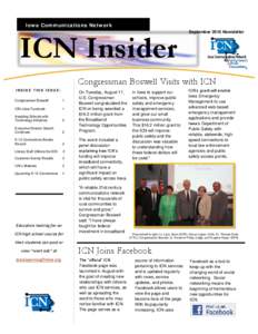 Iow a Communications Netw ork  ICN Insider September 2010 Newsletter