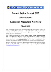 Political geography / European Union / Schengen Area / European Council on Refugees and Exiles / International relations / European Migration Network / Human migration / Europe