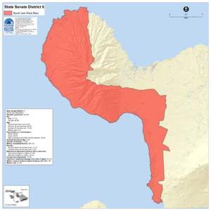 State Senate District 6 South and West Maui This map was produced by the Office of Planning (OP) for planning purposes. It should not be used for boundary interpretations or other spatial analysis beyond the limitations 