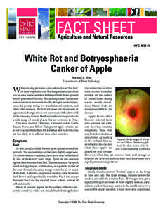 FACT SHEET Agriculture and Natural Resources HYG[removed]White Rot and Botryosphaeria