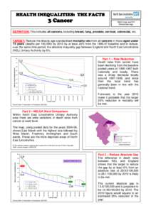 Health promotion / Public health / Cancer screening / Prevention / Prostate cancer / Health equity / Cancer / Breast cancer / Lincolnshire / Medicine / Health / Health economics