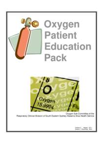 Oxygen Patient Education Pack  Oxygen Sub-Committee of the