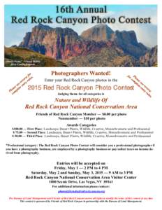 “Dusty Peaks” - Cheryl Hobbs 2014 Contest Entrant Photographers Wanted! Enter your Red Rock Canyon photos in the