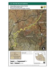 U.S. FISH AND WILDLIFE SERVICE Yellow Billed Cuckoo Critical Habitat Unit 18: AZ-10 Oak Creek Yavapai and Coconino Counties, Arizona  k