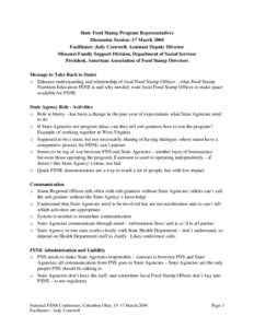 United States Environmental Protection Agency / Government / Federal assistance in the United States / United States Department of Agriculture / Supplemental Nutrition Assistance Program